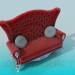 3D modeli Barok kanepe - önizleme