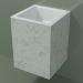 3D modeli Duvara monte lavabo (02R113101, Carrara M01, L 36, P 36, H 48 cm) - önizleme