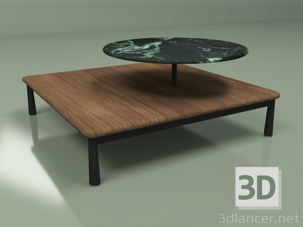 3d model Coffee table Arc 85х85 (dark) - preview
