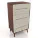 3d model High chest of drawers Dandy (6 drawers) - preview