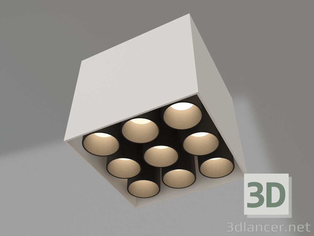 3D Modell Lampe SP-ORIENT-SURFACE-TC-S95x95-20W Day4000 (WH, 30 Grad, 230V) - Vorschau