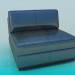 3d модель Угловой диван с блестящей обивкой – превью