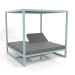 Modelo 3d Contrato de sofá elevado (cinza azul) - preview