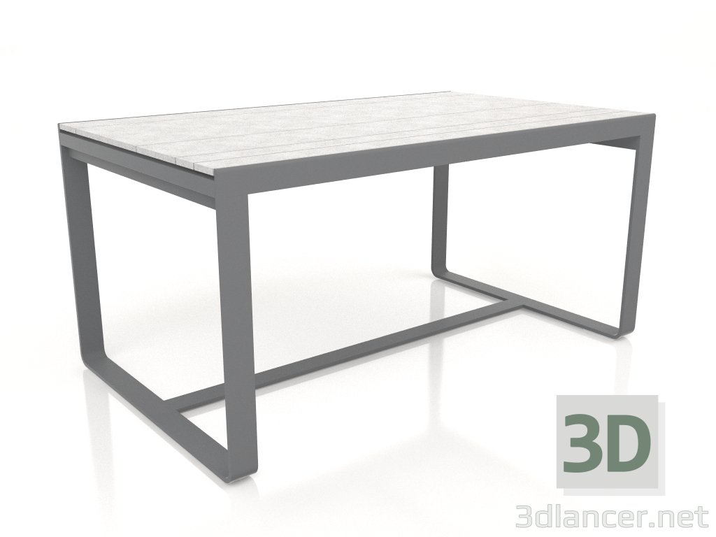 modello 3D Tavolo da pranzo 150 (DEKTON Kreta, Antracite) - anteprima