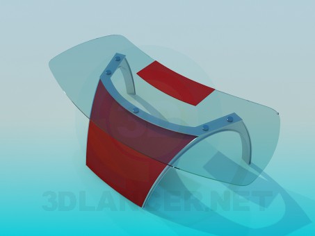 modelo 3D Mesa de vidrio - escuchar modelo 3D Mesa de vidrio - escuchar