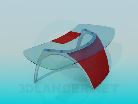 modelo 3D Mesa de vidrio - escuchar modelo 3D Mesa de vidrio - escuchar