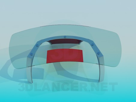 modelo 3D Mesa de vidrio - escuchar modelo 3D Mesa de vidrio - escuchar