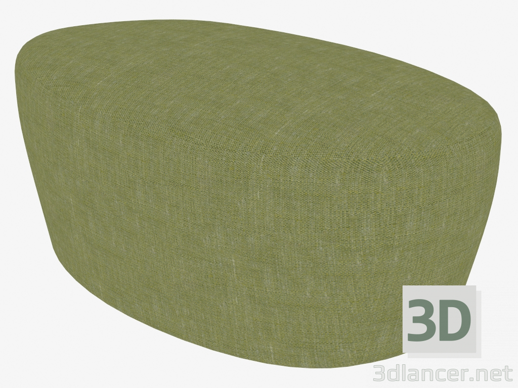 Modelo 3d Pufe Oval - preview