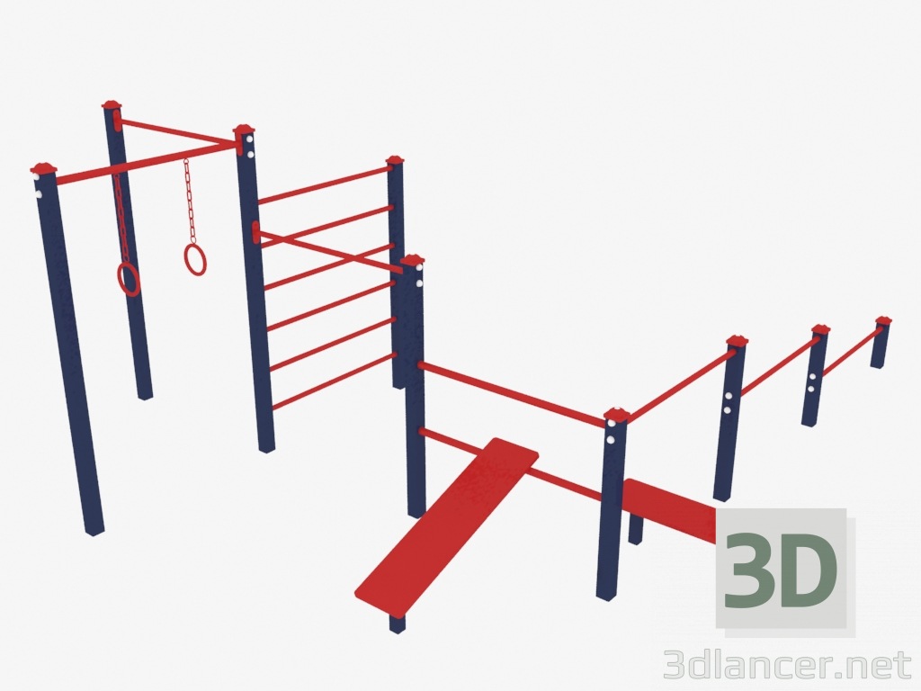 modèle 3D Complexe sportif (7912) - preview