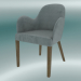 3d model Emily Half Chair (Gray) - preview