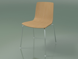Chair 3906 (4 metal legs, oak)