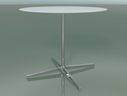 Runder Tisch 5555 (H 72,5 - Ø 89 cm, Weiß, LU1)