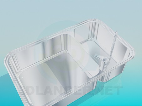 3d model Double kitchen sink - preview 3d model Double kitchen sink - preview