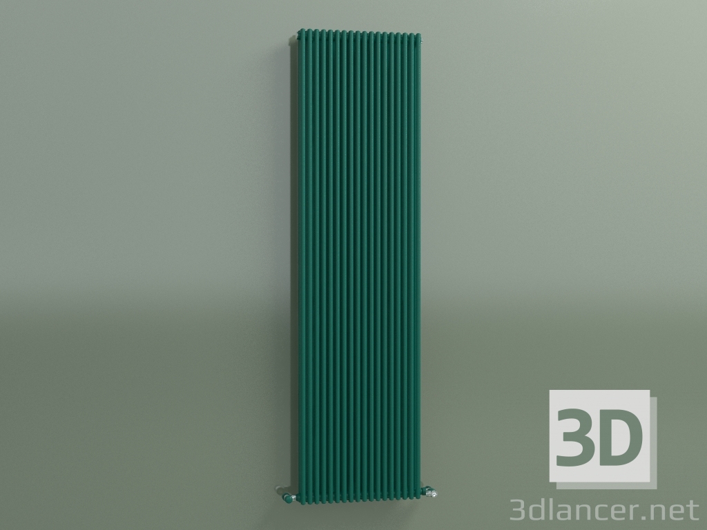 3 डी मॉडल रेडिएटर वर्टिकल ARPA 28 (1820x487, ओपल ग्रीन RAL 6026) - पूर्वावलोकन