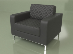Bentley armchair (Black leather)