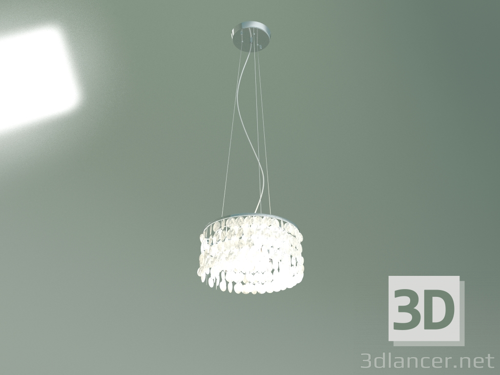3d model Hanging chandelier 60005-3 (chrome-mother-of-pearl) - preview