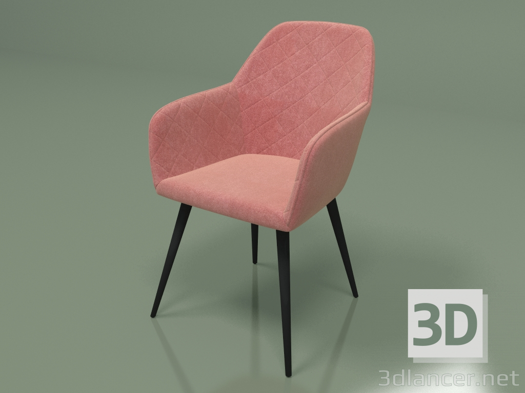 modello 3D Sedia Antiba (rosa fumé) - anteprima