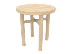 Stool (straight end) JT 032 (D=400x430, wood white)