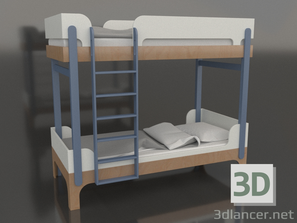 3 डी मॉडल चारपाई बिस्तर ट्यून क्यू (UBTQA2) - पूर्वावलोकन