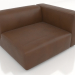 3d model Single sofa module with an armrest on the left - preview