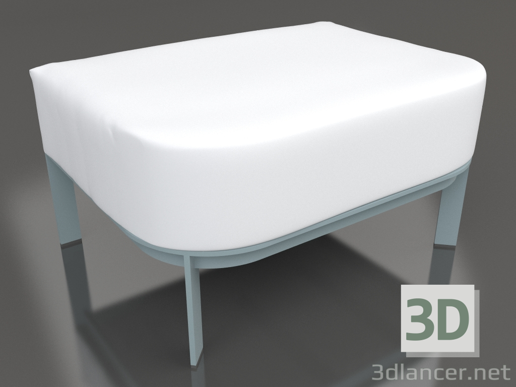 modello 3D Pouf per sedia (grigio blu) - anteprima