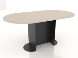 Tavolo da pranzo OVALE 1600x900 mm (bianco RAL 9010)