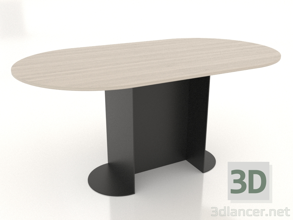 3d model Mesa de comedor OVAL 1600x900 mm (blanco RAL 9010) - vista previa