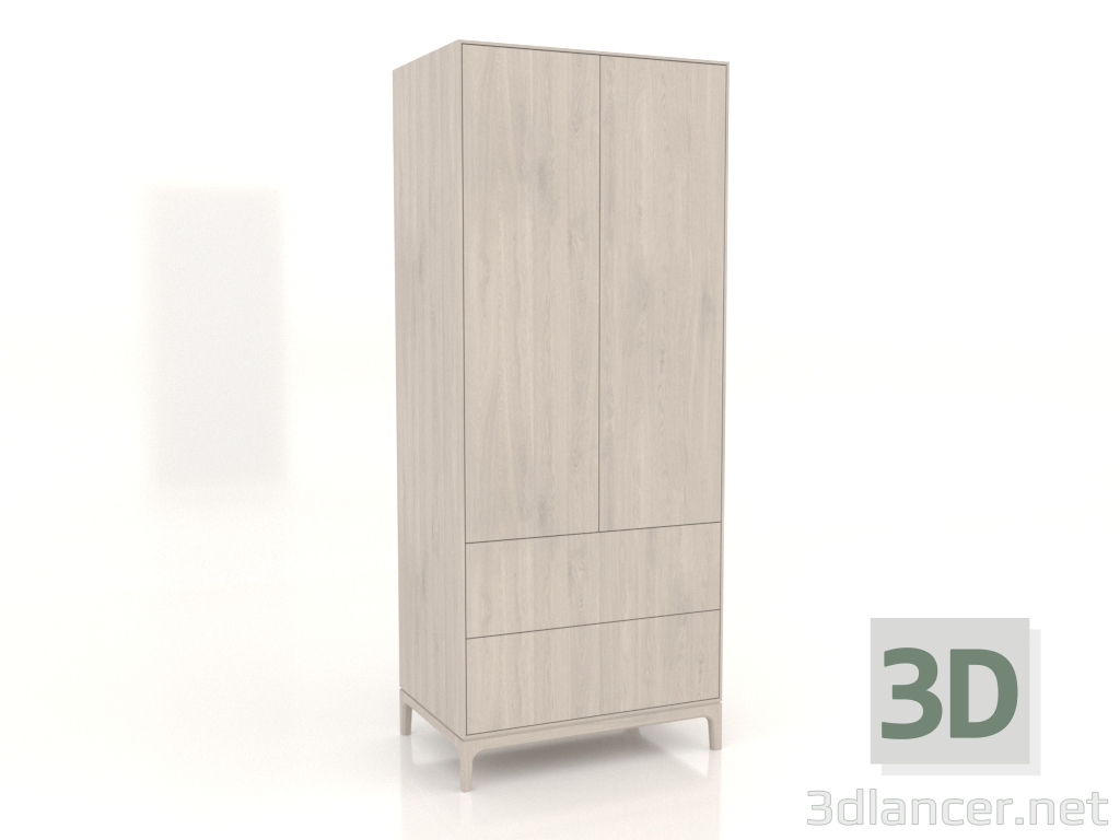 3D Modell Kleiderschrank FARGO 900x600x2200 mm (Eiche gebleicht) - Vorschau