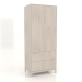 3D Modell Kleiderschrank FARGO 900x600x2200 mm (Eiche gebleicht) - Vorschau