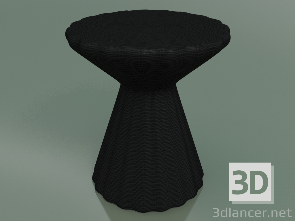 3 डी मॉडल साइड टेबल, ओटोमन (बोल्ला 13, ब्लैक) - पूर्वावलोकन
