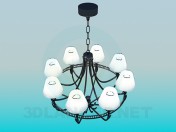 Lámpara chandelier moderna de la gran sala