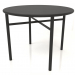 Modelo 3d Mesa de jantar (extremidade arredondada) (opção 1, D=1000x750, madeira preta) - preview