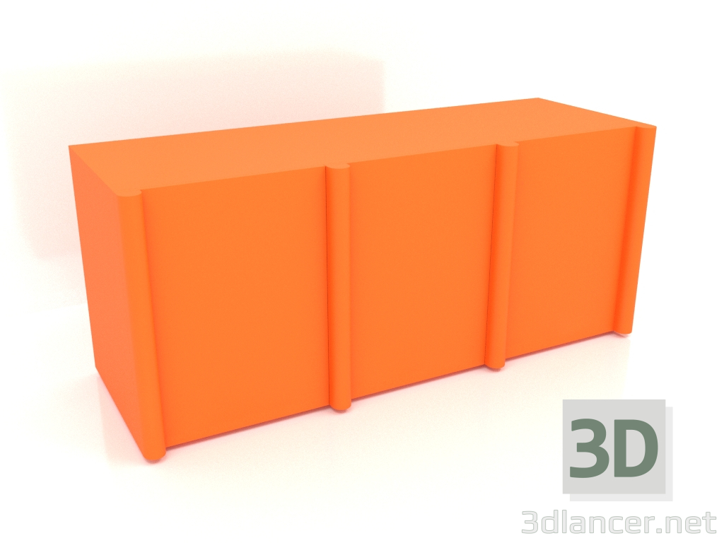 3 डी मॉडल बुफे मेगावाट 05 (1863х667х800, चमकदार चमकीला नारंगी) - पूर्वावलोकन