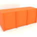 3 डी मॉडल बुफे मेगावाट 05 (1863х667х800, चमकदार चमकीला नारंगी) - पूर्वावलोकन