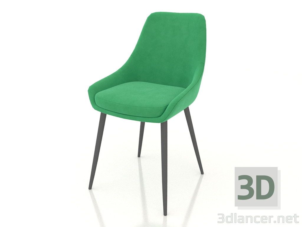 modèle 3D Chaise Pepper (vert-noir) - preview