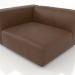 3d model Single sofa module with an armrest on the right - preview