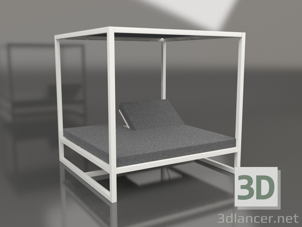 3D modeli Yükseltilmiş Kanepe Sözleşmesi (Akik gri) - önizleme