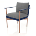 modèle 3D Chaise de salle à manger (bleu nuit) - preview