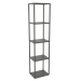 3d model Large rectangular rack (METAL, 40x30x170, 5 shelves) - preview