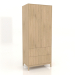 3D Modell Kleiderschrank FARGO 900x600x2200 mm (Eiche hell) - Vorschau