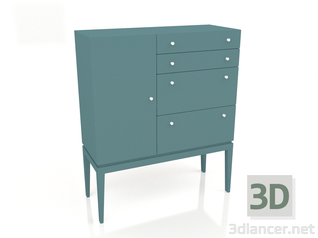 3 डी मॉडल बड़ा स्थिर दराजों वाला संदूक (विकल्प 1) - पूर्वावलोकन