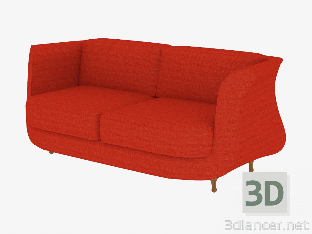 modèle 3D Canapé-lit double - preview
