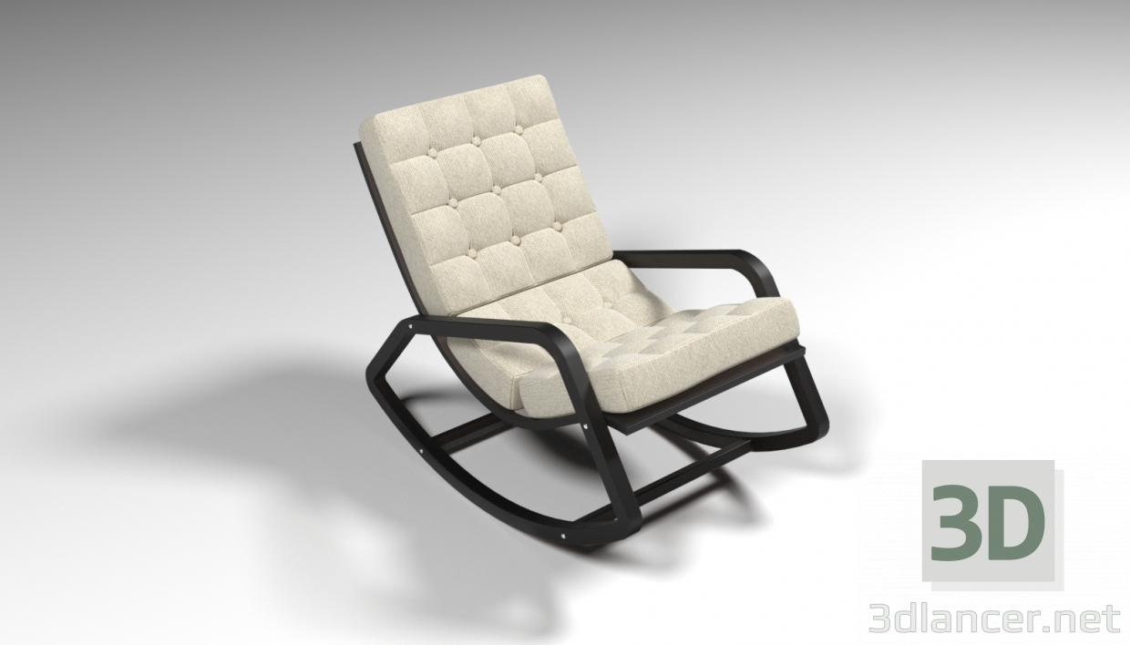 3d Rocking Chair "Antario" model buy - render