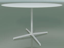 Runder Tisch 5556 (H 72,5 - Ø 119 cm, Weiß, V12)