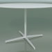 3D Modell Runder Tisch 5556 (H 72,5 - Ø 119 cm, Weiß, V12) - Vorschau