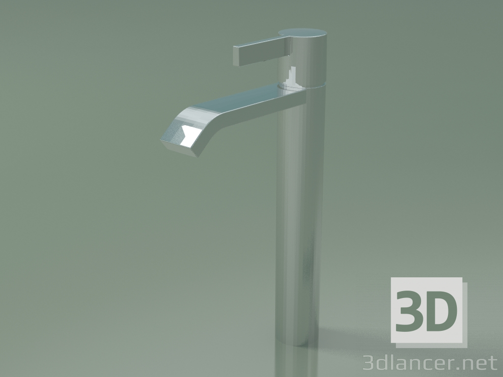 3D modeli Genişletilmiş ayaklı tek kollu lavabo bataryası (33537 670-000010) - önizleme