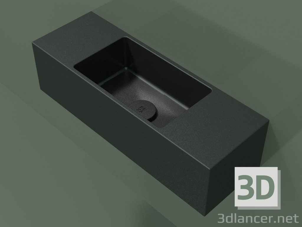 3D modeli Duvara monte lavabo Lavamani (02UL31101, Deep Nocturne C38, L 60, P 20, H 16 cm) - önizleme