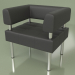 3 डी मॉडल कुर्सी व्यवसाय (काला चमड़ा) - पूर्वावलोकन