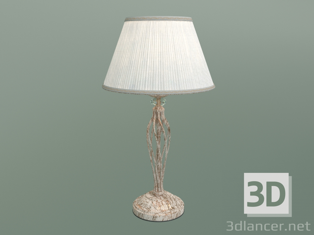 3d model Lámpara de mesa 01002-1 (blanco con oro) - vista previa
