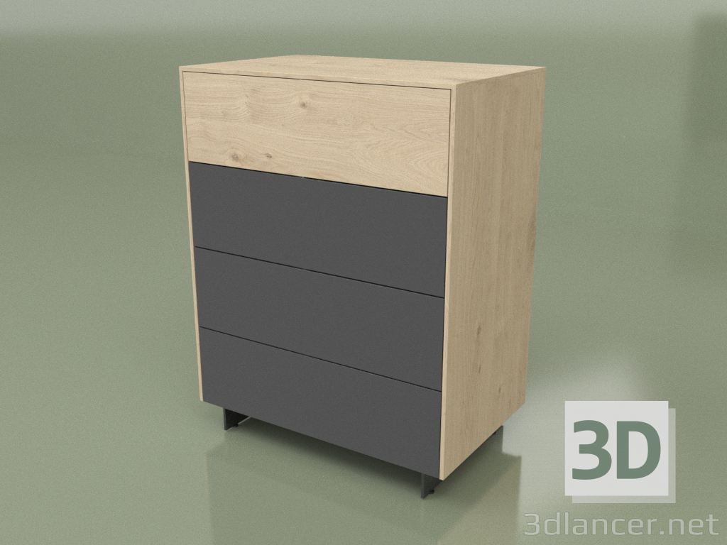 modèle 3D Commode CN 300 (Champagne, Anthracite) - preview